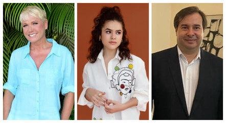 Xuxa, Rodrigo Maia e Maisa estavam entre as personalidades envolvidas na brincadeira