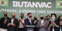 O Governador do Estado de São Paulo João Doria anuncia o desenvolvimento pelo Instituto Butantan e a produção-piloto da primeira vacina brasileira contra o Coronavírus.