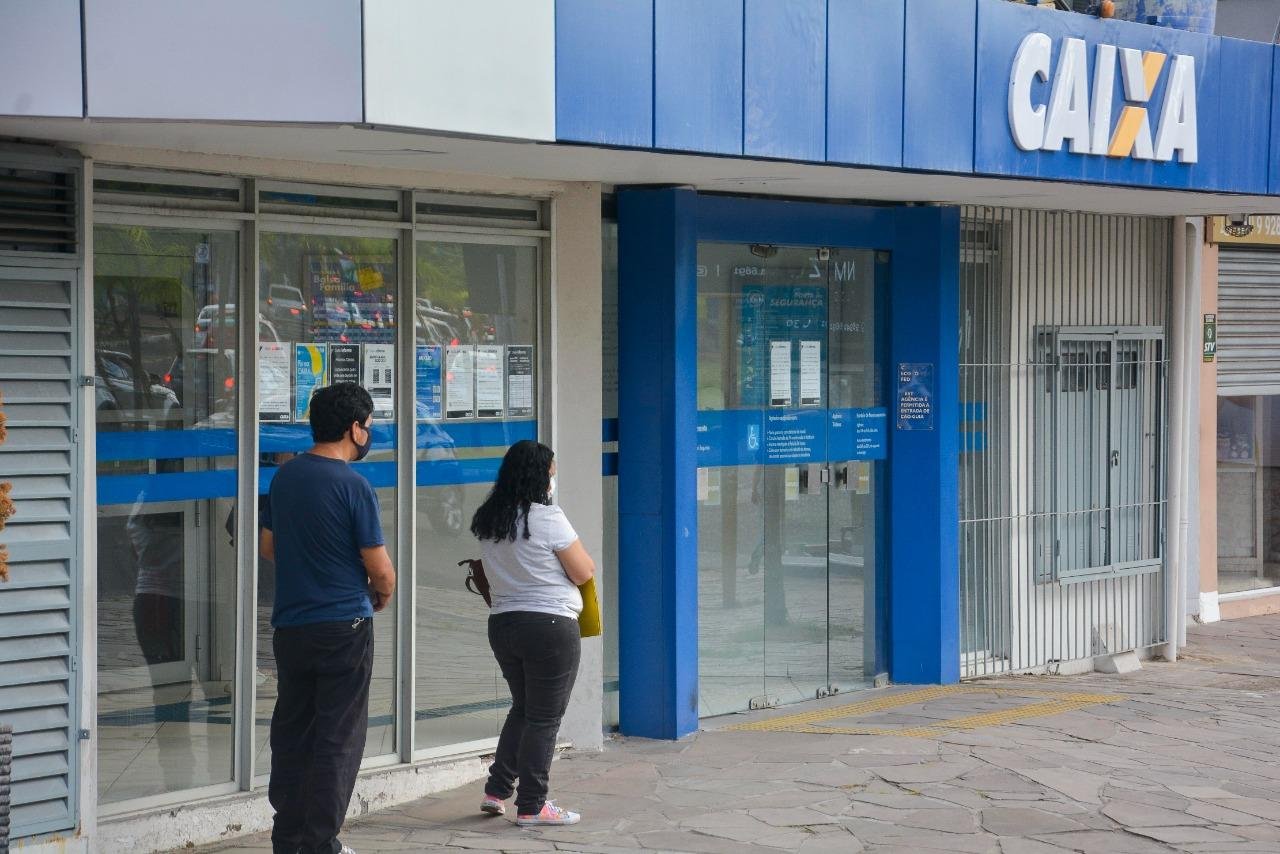Movimentos de clientes para retirar o aux&iacute;lio emergencial foi tranquilo nas ag&ecirc;ncias visitadas pelo Correio do Povo