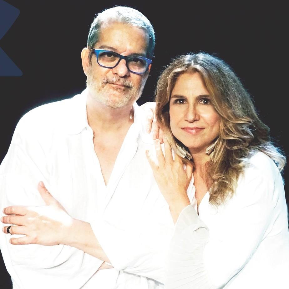 Lu&iacute;s Filipe de Lima  e Ver&ocirc;nica Sabino gravaram o show ao vivo