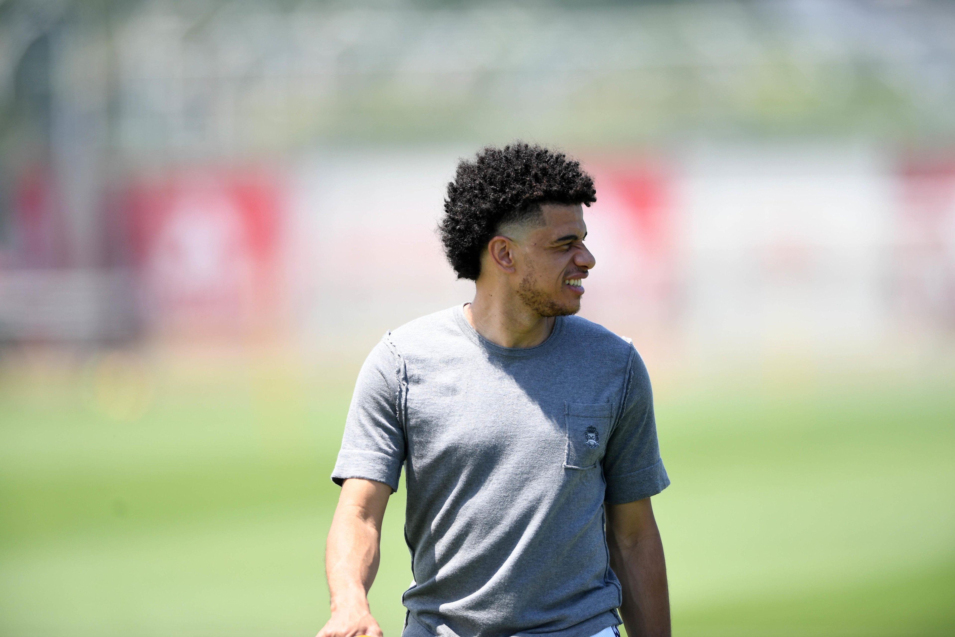 Jogador durante visita ao CT do Colorado em 2020