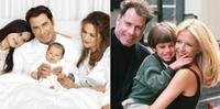 No Instagram, John Travolta relembrou fotos antigas da família