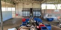 A coleta seletiva recolhe o lixo reciclável nas terças, quintas e sábados