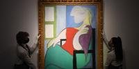 A obra, que representa a amante e musa de Picasso, Marie-Thérèse Walter, quase dobrou o valor da estimativa inicial divulgada pela Christie's, de 55 milhões de dólares