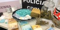 Ação recolheu ainda 519 comprimidos de ecstasy, 453 gramas de maconha, porções de cocaína e  crack, além de194 sacos plásticos
