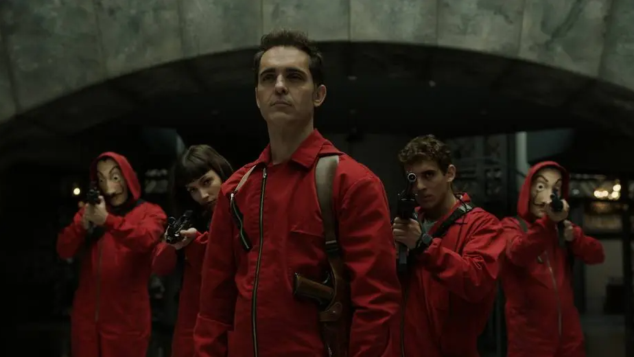 Cena da s&eacute;rie 'La Casa de Papel'