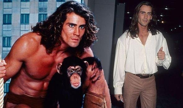Joe Lara na &eacute;poca em que atuava como Tarzan