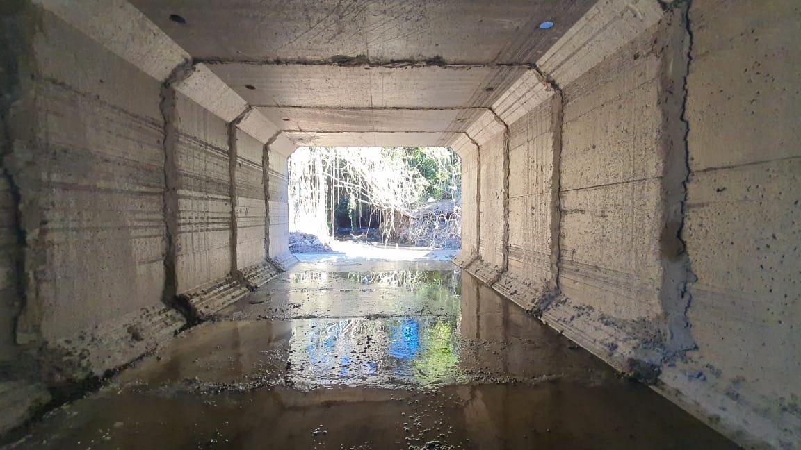 Galeria de concreto ter&aacute; 11 metros de comprimento