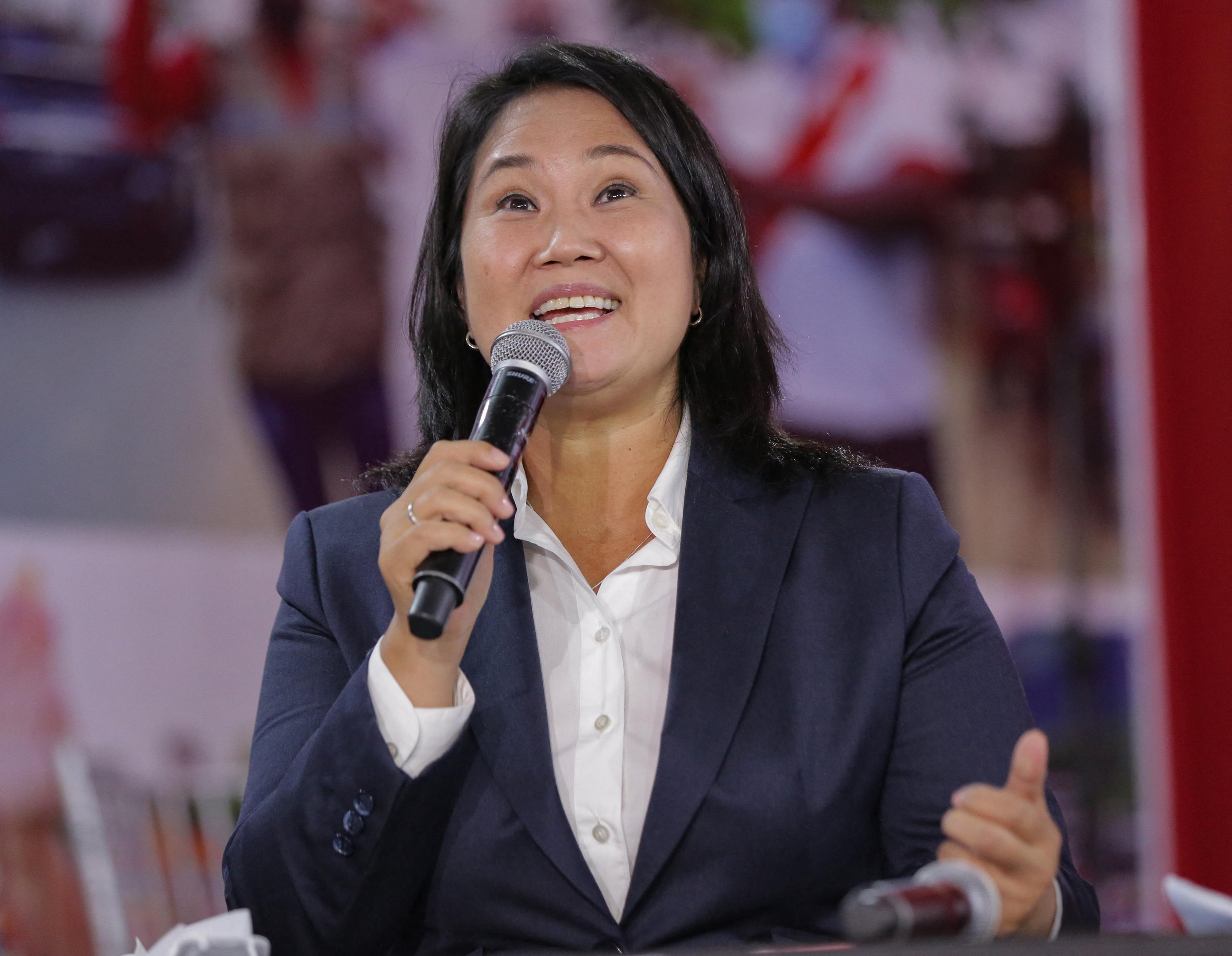 A candidata (Fuerza Popular) Keiko Fujimori.