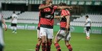 Rodrigo Muniz comemora gol da vitória do Flamengo sobre o Coritiba