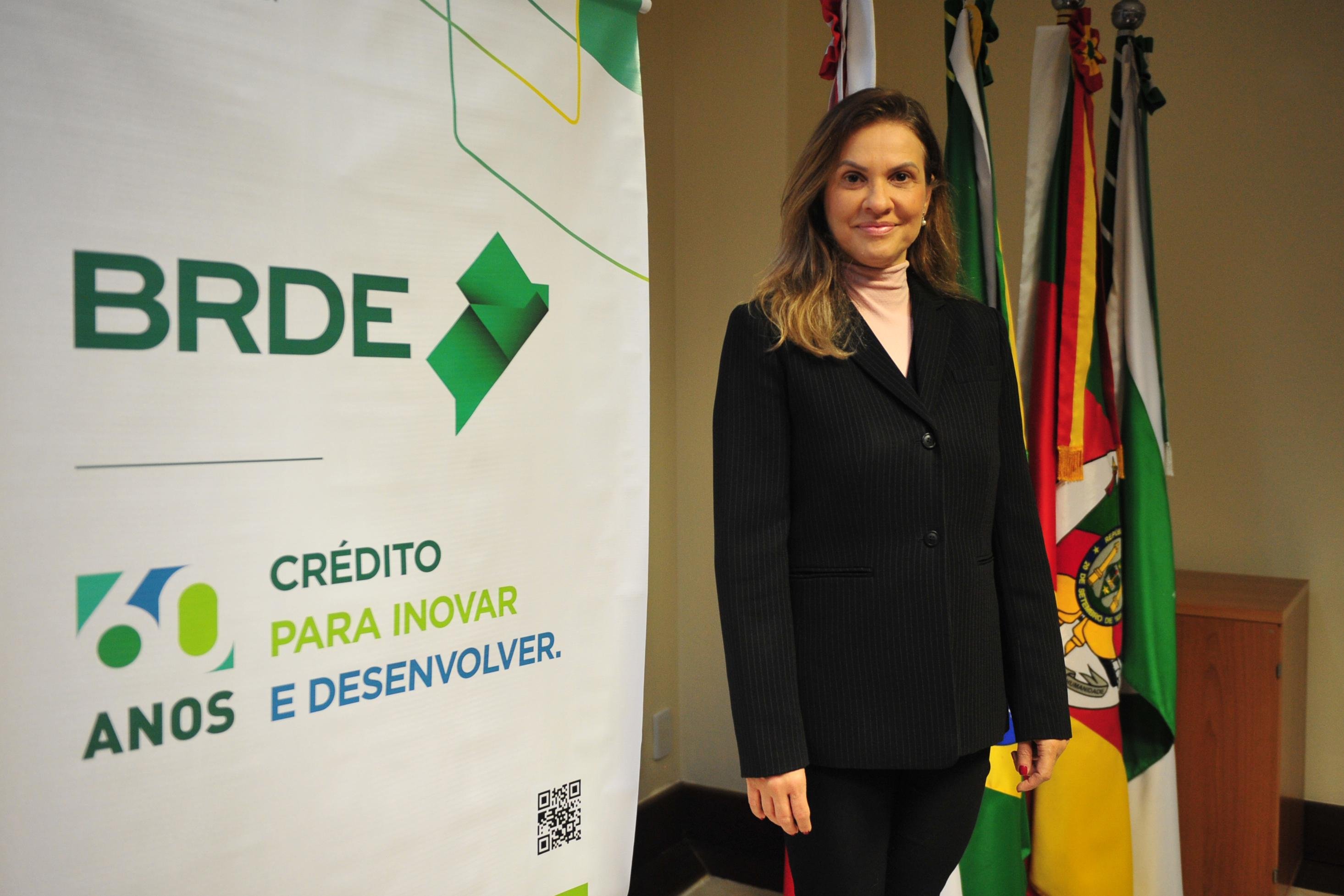 A diretora-presidente Leany Lemos, destaca a sustentabilidade como o principal compromisso da BRDE