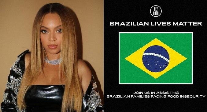Campanha divulgada por institui&ccedil;&atilde;o de Beyonc&eacute; foca em ajudar brasileiros
