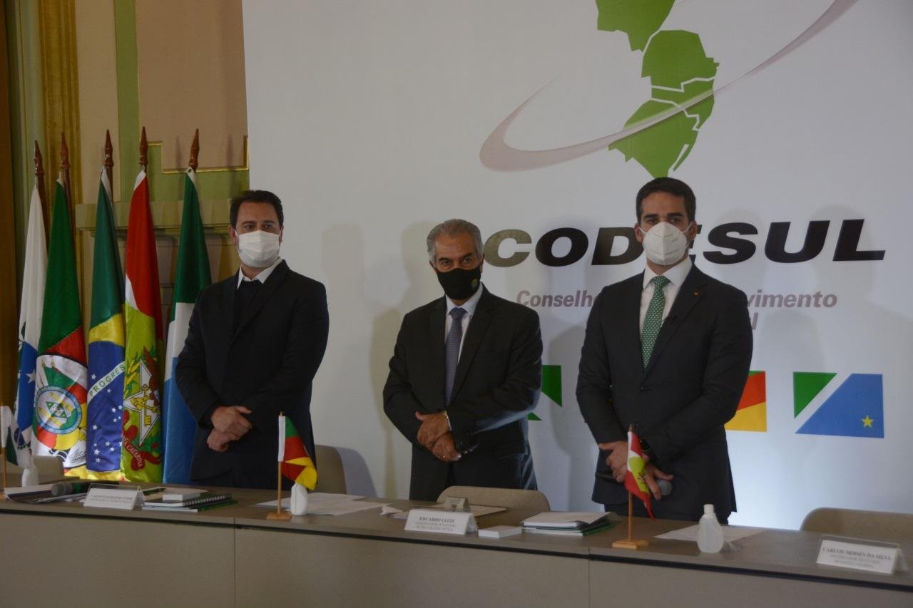 Reuni&atilde;o entre gestores do RS, SC, PR e MS ocorreu, nesta ter&ccedil;a-feira, no Pal&aacute;cio Piratini, em Porto Alegre
