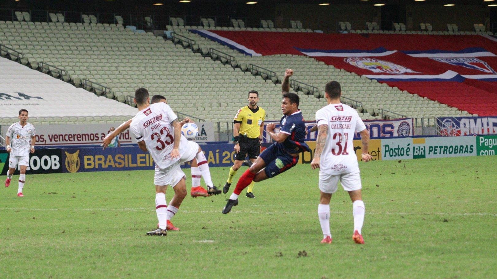 Fluminense e Fortaleza ficaram no empate no Castel&atilde;o
