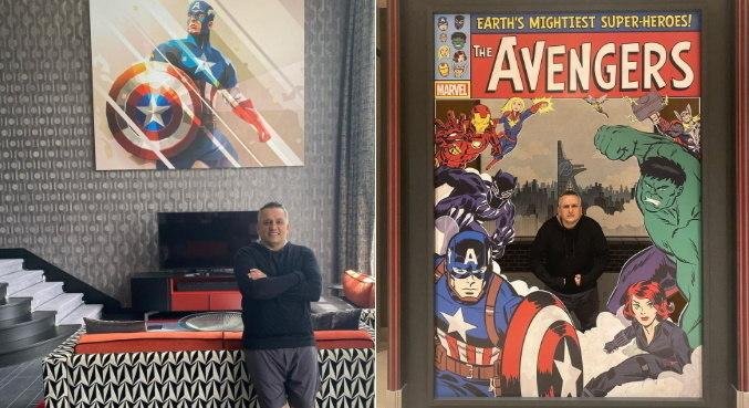 Joe Russo se divertiu no hotel que &eacute; inteiramente dedicado &agrave; Marvel
