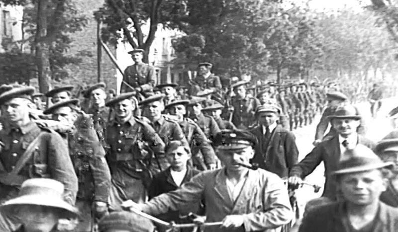 Chegada dos soldados brit&acirc;nicos na Alta Silesia