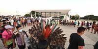 Indígenas se reuniram em Brasília nesta quarta-feira