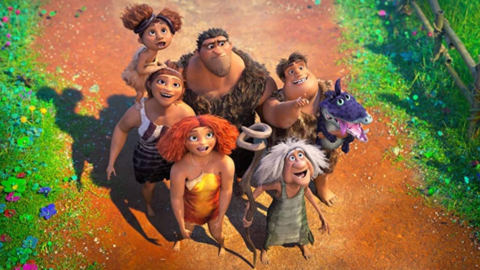 Os Croods vagam pela era pr&eacute;-hist&oacute;rica e sempre em busca de comida