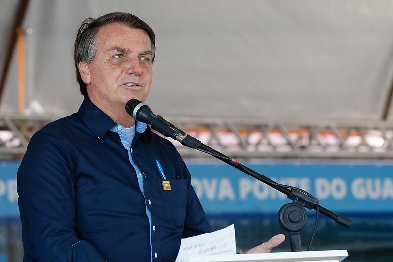 Jair Bolsonaro na &uacute;ltima visita ao Estado