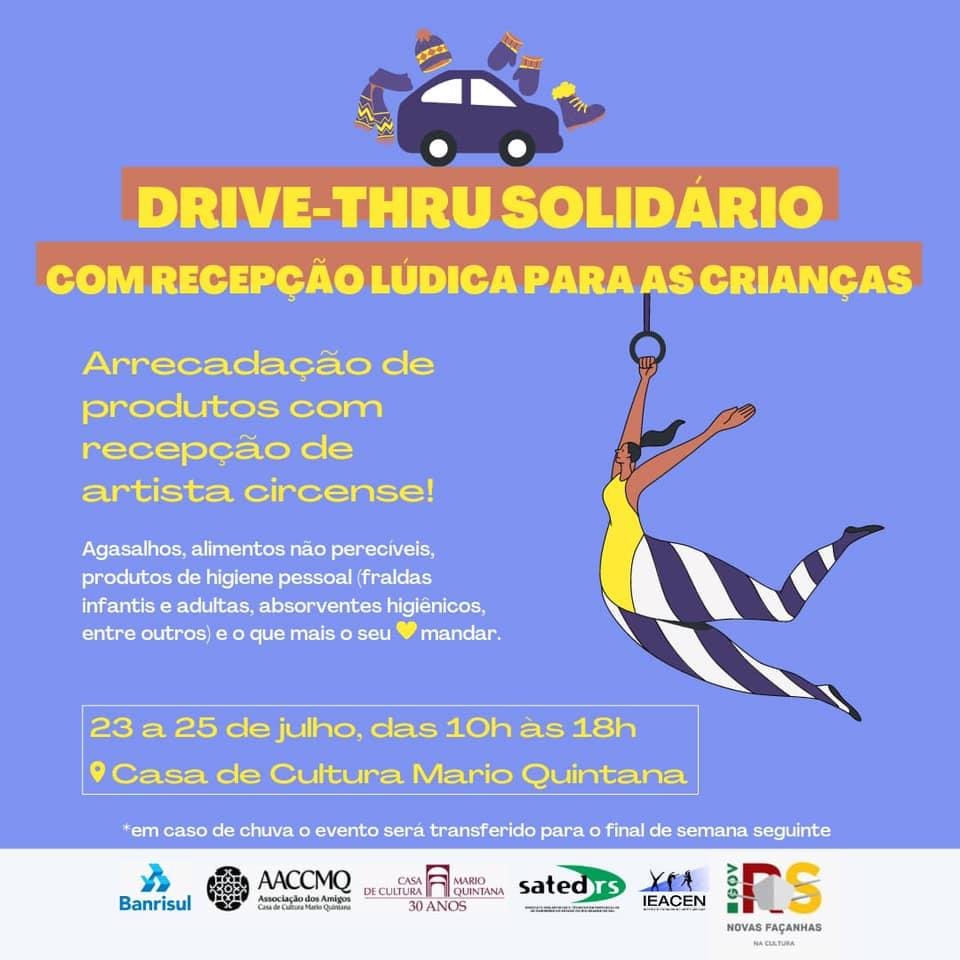 Artistas circenses recepcionar&atilde;o quem for fazer as doa&ccedil;&otilde;es, neste s&aacute;bado e domingo, tanto de carro, como de bicicleta ou a p&eacute;.