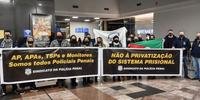 Manifestação ocorreu no Porto Alegre Airport-Aeroporto Internacional Salgado Filho
