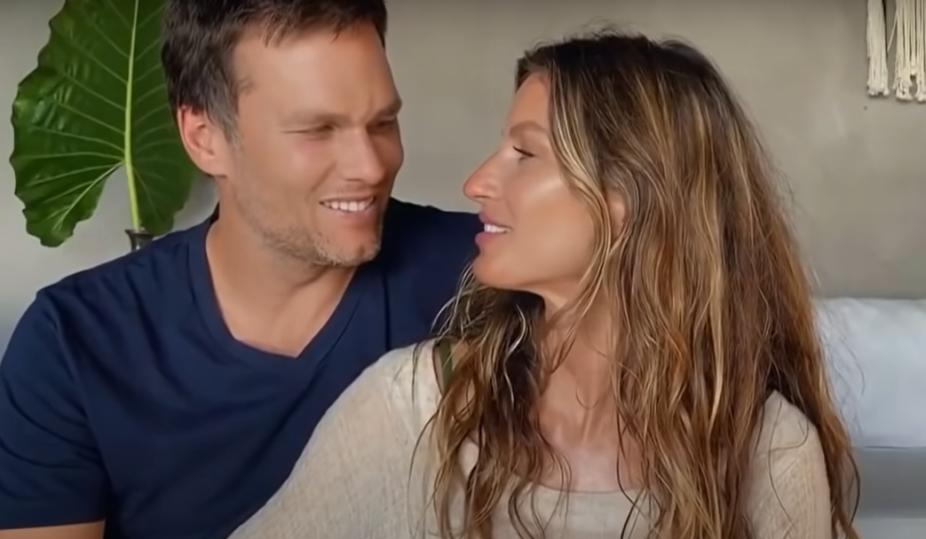 Top posou com Tom Brady e fez declara&ccedil;&atilde;o com m&uacute;sica rom&acirc;ntica