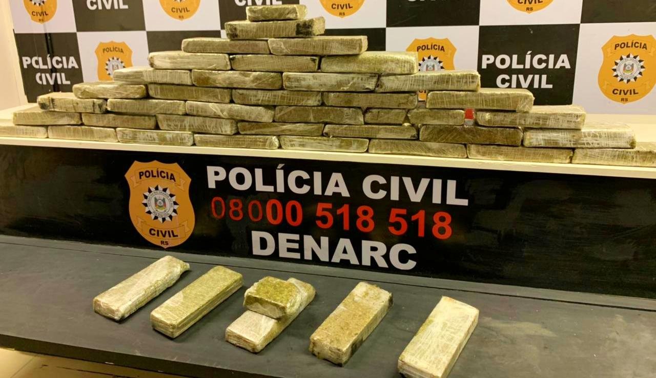 Entorpecente estava no porta-malas do carro