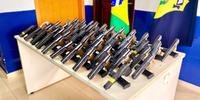 Armas de calibre 9 milímetros são de fabricação argentina, croata e turca