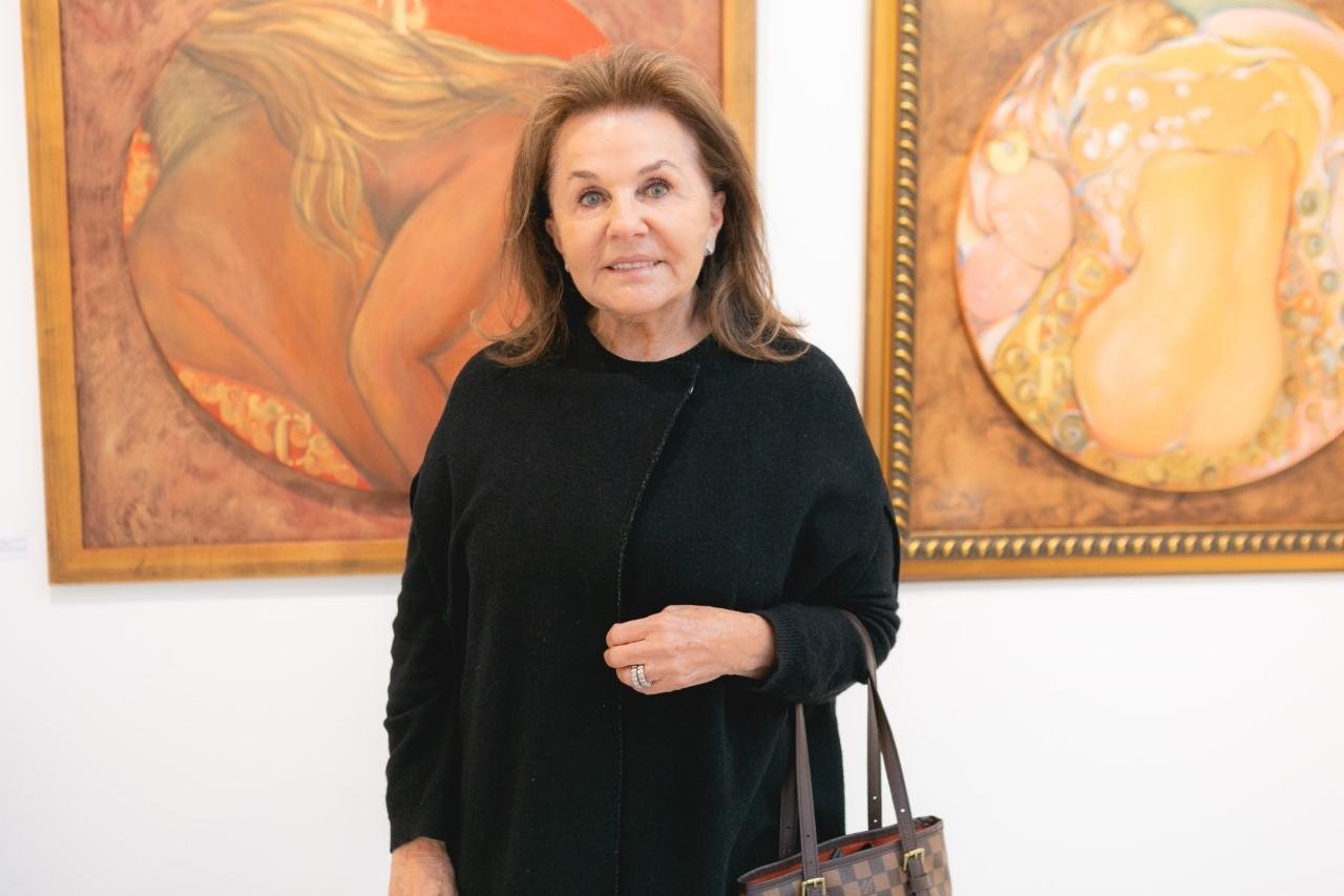 Adulce Zaffari na mostra p&oacute;stuma de Claudia Fontoura Tellechea