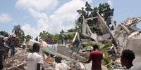 Um terremoto de magnitude 7,2 que deixou pelo menos 304 mortos no Haiti