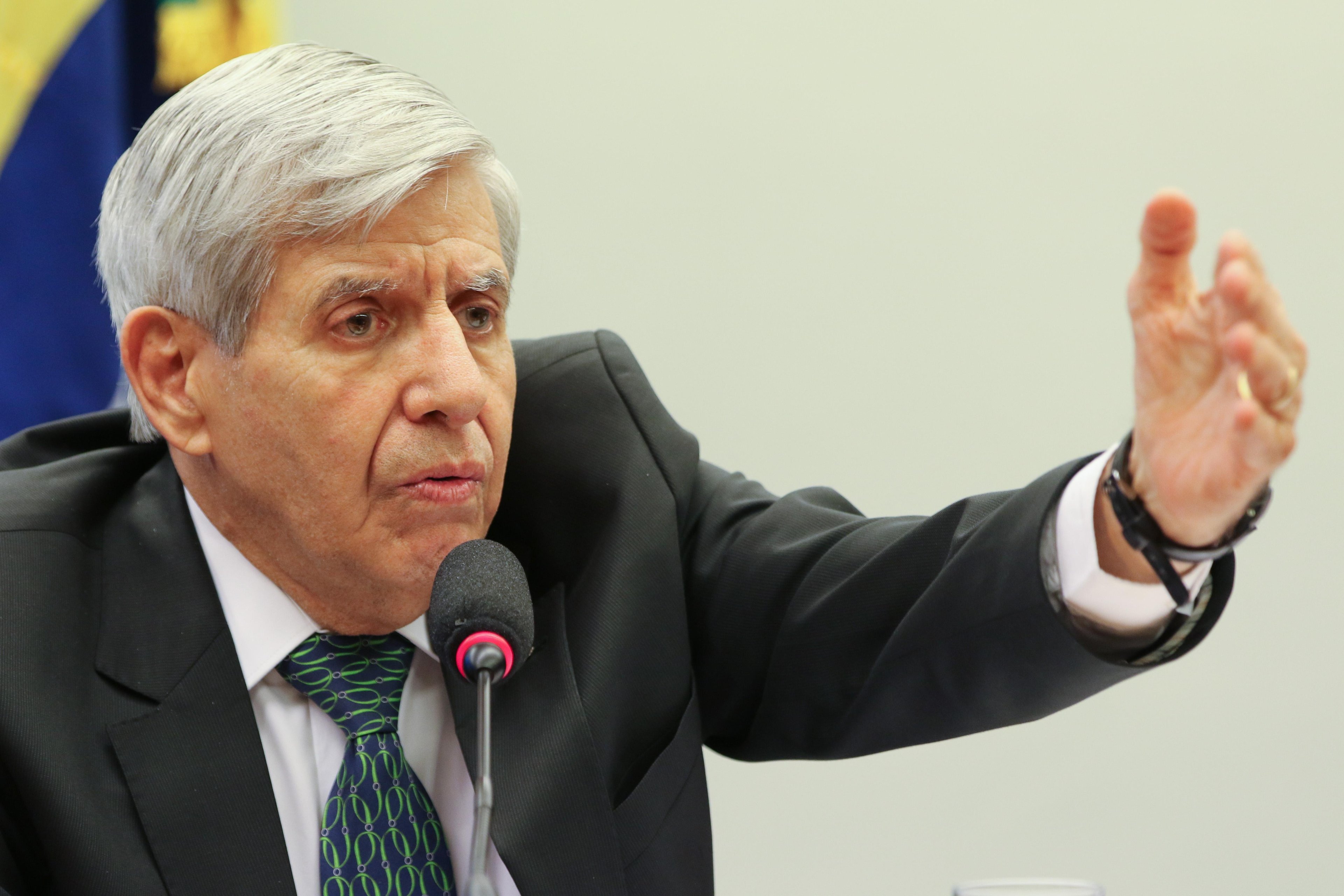 O Ministro-Chefe do Gabinete de Seguran&ccedil;a Institucional da Presid&ecirc;ncia da Rep&uacute;blica, General Augusto Heleno.