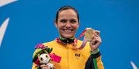 Nadadora Maria Carolina Santiago conquistou mais uma medalha de ouro nos Jogos Paralímpicos de Tóquio