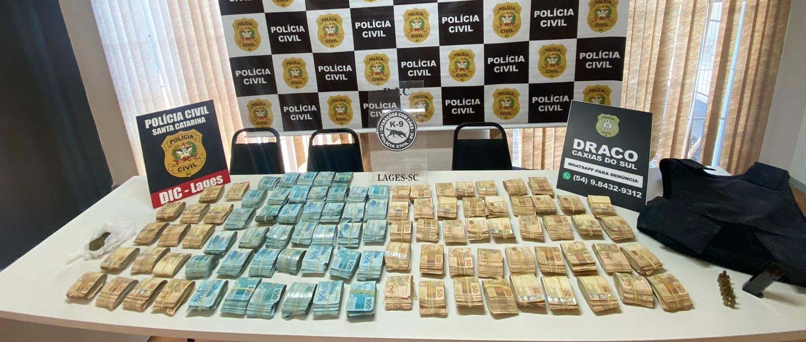 Valores apreendidos s&atilde;o oriundos do narcotr&aacute;fico
