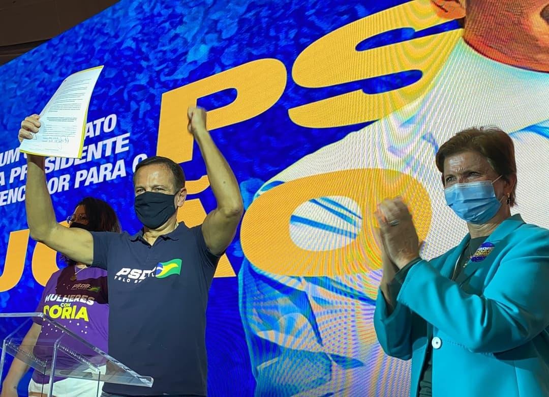 Doria recebeu o apoio da presidente nacional do PSDB Mulher, a ga&uacute;cha Yeda Crusius, que governou o Rio Grande do Sul entre 2007 e 2010
