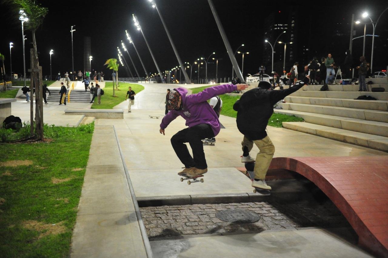 Pista foi testada na noite desta quarta-feira
