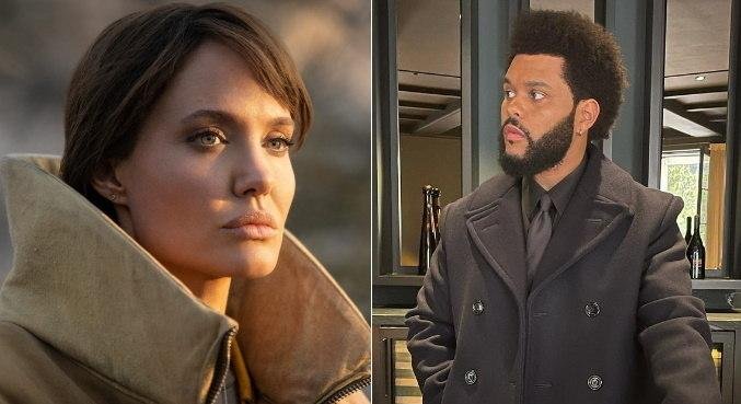 Angelina Jolie e The Weeknd foram flagrados jantando juntos