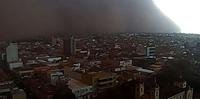 Tempestade de areia em Barretos, Interior de São Paulo, nesta sexta-feira