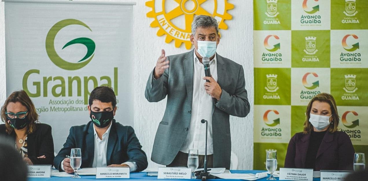 Sebasti&atilde;o Melo participou do encontro entre os prefeitos da Granpal nesta quinta-feira