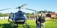 Helicóptero foi empregado no cumprimento de 104 ordens judiciais