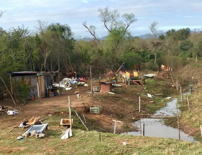 Um total de 45 casas estavam as margens da estrada, que liga Novo Hamburgo a Sapiranga