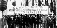 Protestos contra a condenação á pena de morte de Sacco e Vanzetti.