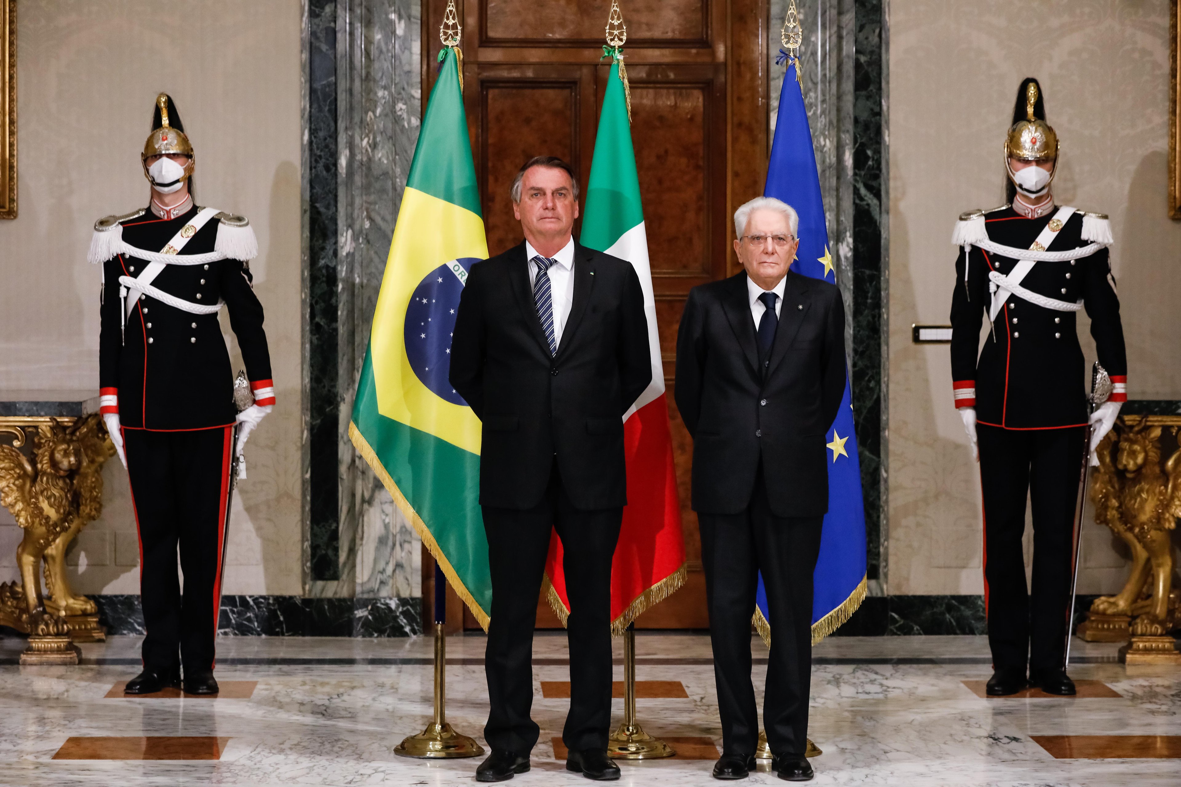 Presidente tamb&eacute;m pediu ao presidente italiano Sergio Matarella reciprocidade na permiss&atilde;o para a entrada de brasileiros na It&aacute;lia