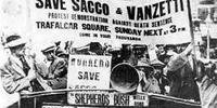 Protestos contra a condenação de Sacco e Vanzetti seguiam pelo mundo.