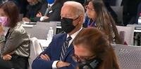 Joe Biden lutou para se manter acordado durante discurso de abertura na COP26