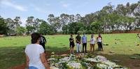 Fãs foram visitar túmulo de Marília Mendonça, em Goiânia, neste domingo