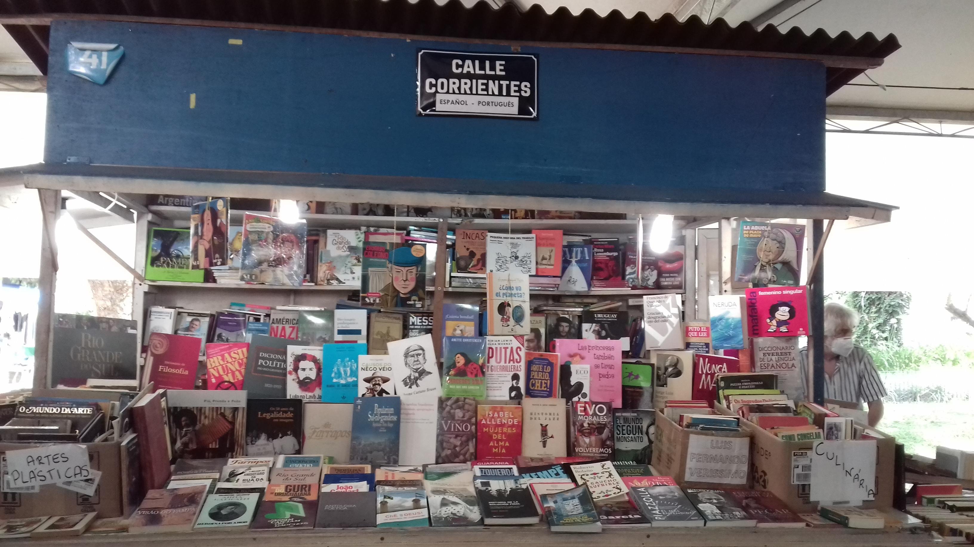 Calle Corrientes &eacute; a &uacute;nica banca da Feira que representa as livrarias com publica&ccedil;&otilde;es estrangeiras