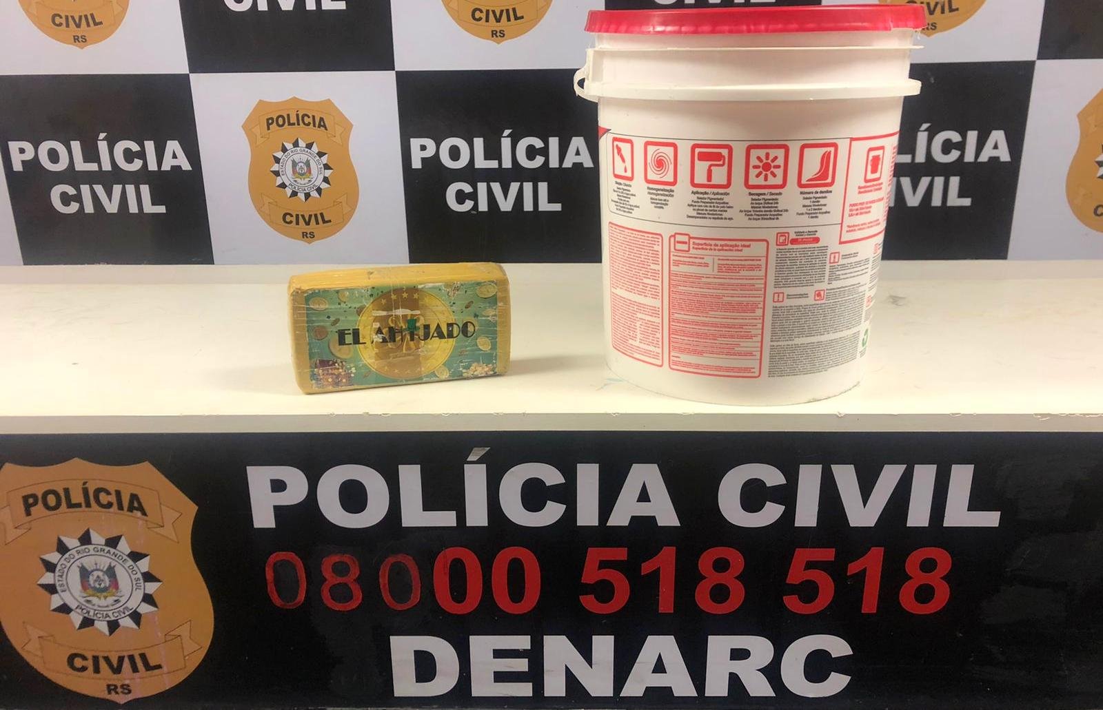 Houve a apreens&atilde;o de um quilo da droga