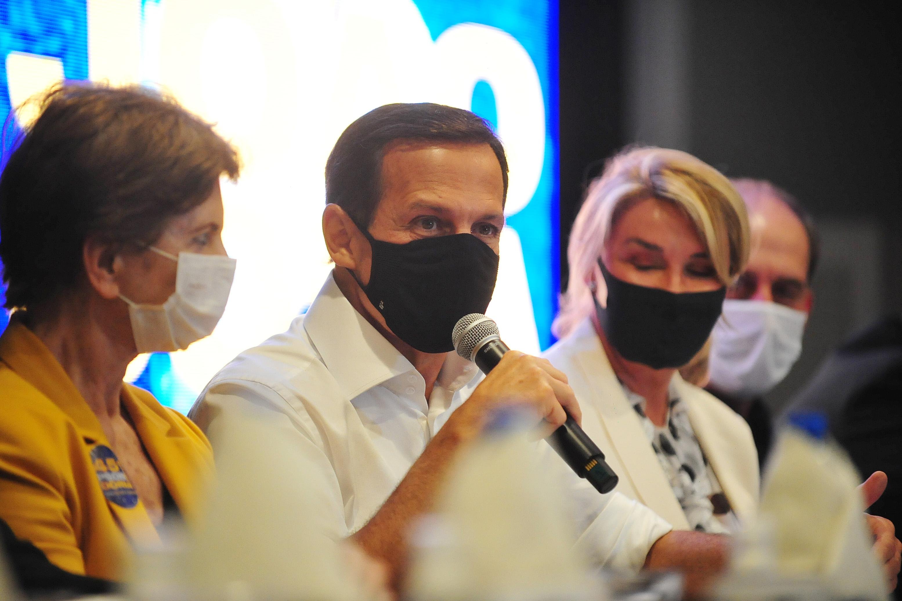 Doria encerrou a campanha para &agrave;s pr&eacute;vias do PSDB em coletiva de imprensa na Capital