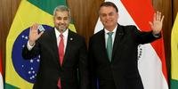 Chefe do Executivo se reuniu em Brasília, nesta quarta-feira, com Mario Abdo Benítez, presidente do Paraguai
