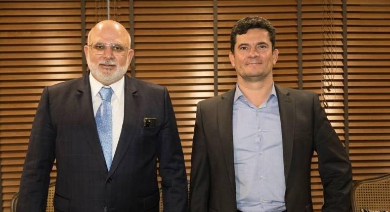 Sergio Moro se encontrou com o CEO do Grupo Record, Marcus Vin&iacute;cius Vieira, nesta sexta